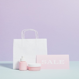 White Paper Handle Bags
